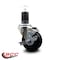 Service Caster 3.5'' Soft Rubber Swivel 1-5/8'' Expanding Stem Caster with Brake SCC-EX20S3514-SRS-TLB-158 - alternate 4